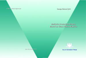 Cover for Ballistic protection panels based on glass fibers fabrics