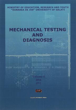 Cover for Mechanical testing and diagnosis: An. IV, vol. 4, (2014)