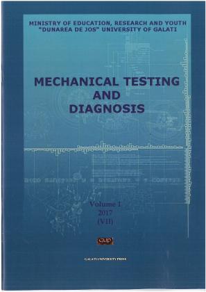 Cover for Mechanical testing and diagnosis: An. VII, vol. 1, (2017)