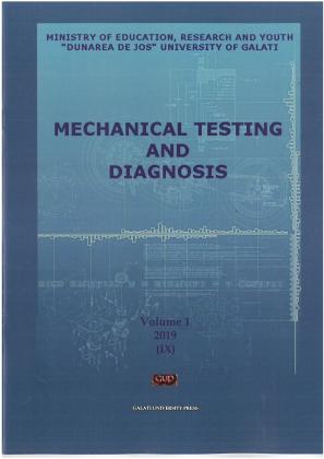 Cover for Mechanical testing and diagnosis: An. IX, vol. 1, (2019)