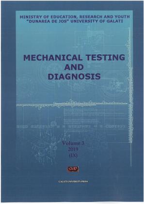 Cover for Mechanical testing and diagnosis: An. IX, vol. 3, (2019)