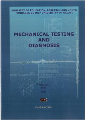 Cover for Mechanical testing and diagnosis: An. XI, vol.1, (2021)