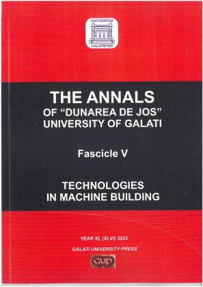 Cover for Analele Universității "Dunărea de Jos" din Galați. Fascicula V, Tehnologii în construcția de mașini: An. XL(XLVI), (2023)