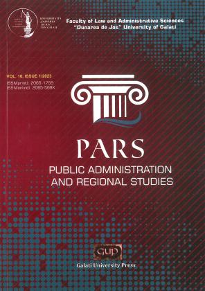 Cover for Public administration & regional studies: Vol. 16, issue 1, (2023)