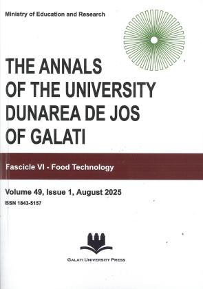 Cover for The Annals of University Dunarea de Jos of Galati. Fascicle VI, Food Technology: Vol. 49, nr.1 (2025)