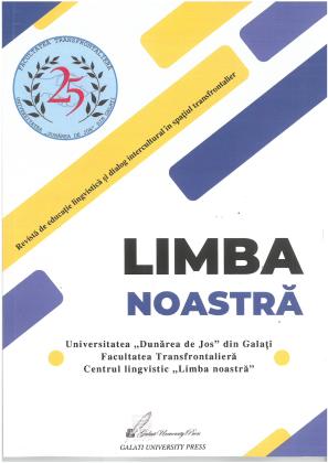 Cover for Limba noastră : revistă trimestrială de educație lingvistică și dialog intercultural în spațiu transfrontalier: An. IX, nr.2 (2023)