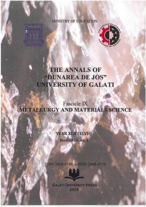 Cover for The Annals of „Dunarea de Jos” University of Galati, Fascicole Metallurgy and materials: An XLII(XLVII), nr. 2 (2024)