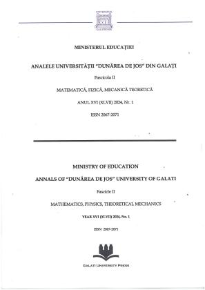 Cover for Analele Universității "Dunărea de Jos" din Galați. Fascicula II, Matematică, fizică, mecanică teoretică: An XVI(XLVII), nr. 1 (2024)