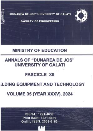 Cover for Analele Universității "Dunărea de Jos" din Galați. Fascicula XII, Utilajul și tehnologia sudării: An. XXXV, vol.35 (2024)