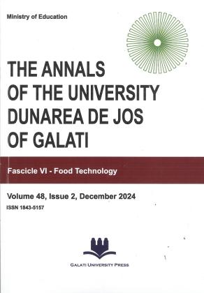 Cover for The Annals of University Dunarea de Jos of Galati. Fascicle VI, Food Technology: Vol. 48, nr. 2 (2024)
