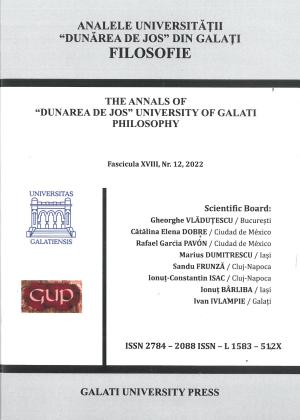 Cover for Analele Universității "Dunărea de Jos" din Galați. Fascicula XVIII, Filosofie: Nr. 12 (2022)