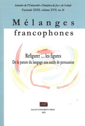 Cover for Annales de l'Université "Dunarea de Jos" Galati. Fascicule XXIII, Mélanges francophones: Vol. XVII, nr. 20 92022)