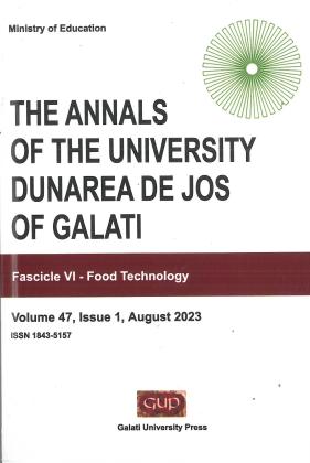 Cover for Analele Universității "Dunărea de Jos" din Galați. Fascicula VI, Tehnologia produselor alimentare: Vol. 47, nr.1 (2023)