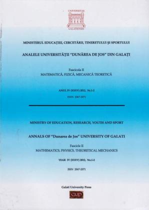 Cover for Analele Universității „Dunărea de Jos”, Fascicula II, Matematică,  Fizică, Mecanică teoretică