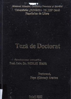 Cover for Coexistența generațiilor literare în perioada '90 - 2000: teză de doctorat