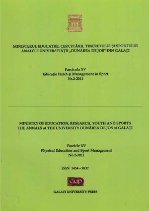 Cover for Analele Universității „Dunărea de Jos” din Galați.  Fascicula XV, Educație Fizică și Management în Sport