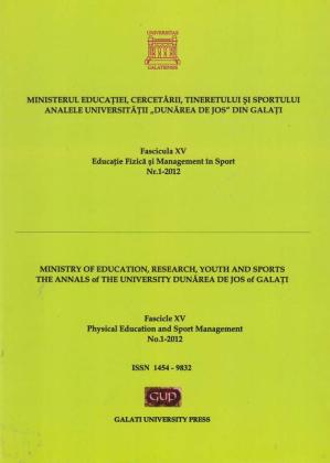 Cover for Analele Universității „Dunărea de Jos” din Galați.  Fascicula XV, Educație Fizică și Management în Sport