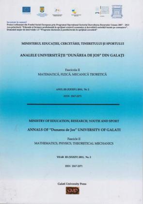 Cover for Analele Universității „Dunărea de Jos”, Fascicula II, Matematică,  Fizică, Mecanică teoretică