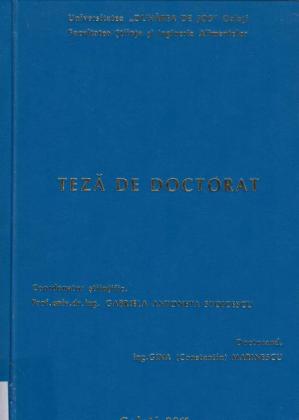 Cover for Cercetări privind valorificarea biomasei de drojdie reziduală din industria berii: teză de doctorat