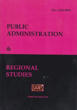 Cover for Public administration & Regional studies: nr. 1, 2015
