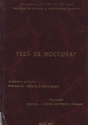Cover for Specializarea economiei româneşti ca factor de creştere a competitivităţii pe piaţa internaţională: teză de doctorat