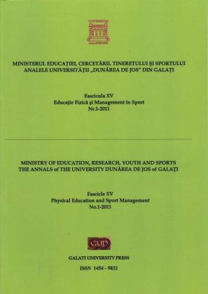 Cover for Analele Universității „Dunărea de Jos” din Galați.  Fascicula XV, Educație Fizică și Management în Sport: Volum 2, Galați: Galati University Press, 2010