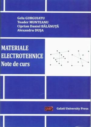 Cover for Materiale electrotehnice. Note de curs