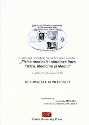 Cover for Conferință științifică cu participarea elevilor:  „Fizica medicală: simbioză între Fizică, Medicină  și Mediu” – rezumatele conferinței