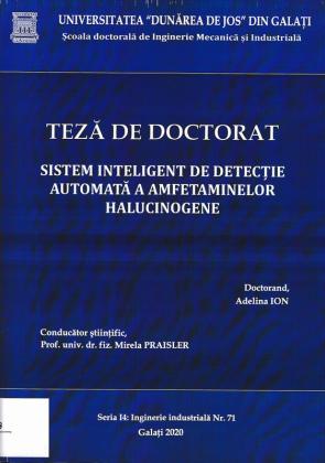 Cover for Sistem inteligent de detecție automată a amfetaminelor halucinogene: teză de doctorat