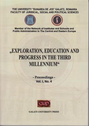 Cover for International conference ”Exploration, education and progress in the third millenium”: Galati, 20th-21st of April, Vol. I, no. 4, 2012