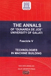 Cover for The Annals of „Dunarea de Jos” University of Galati,  Fascicle V, Technologies in Machine Building: vol.II (year XXXV), 2012