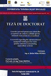 Cover for Cercetări privind optimizarea tehnicilor acvaponice  de control a calității apei în sistemele recirculante  de acvacultură: teză de doctorat
