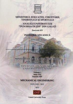 Cover for Analele Universității „Dunărea de Jos”, Fascicula XIV, Issue XXI,  Inginerie mecanică