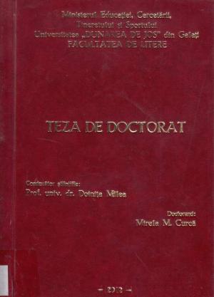 Cover for Mișcarea teatrală romȃnească ȋn secolul al XIX-lea: presă, text, spectacol: teză de doctorat