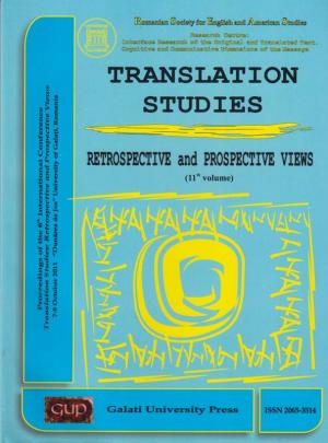 Cover for Translation Studies. Retrospective and Perspective Views