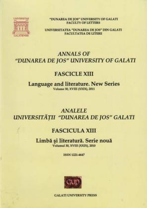 Cover for Analele Universității „Dunărea de Jos” din Galați.  Fascicula XIII. Limbă și literatură