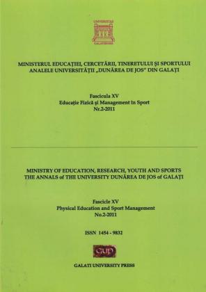 Cover for Analele Universității „Dunărea de Jos” din Galați.  Fascicula XV, Educație Fizică și Management în Sport
