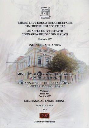 Cover for Analele Universității „Dunărea de Jos” din Galați,  Fascicula XIV, Inginerie mecanică