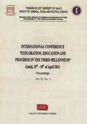 Cover for International Conference „Exploration, education  and progress in the third millennium