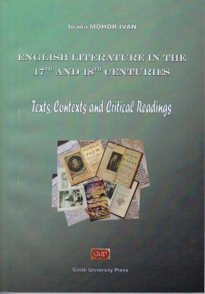 Cover for English Literature in the 17th and 18th Centuries.  Texts. Contexts and Critical Readings