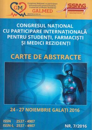 Cover for Congresul Național cu participare internațională pentru studenți, farmaciști și medici rezidenți Galmed: ediția a VII-a, 24-27 noiembrie 2016, nr. 7/2016