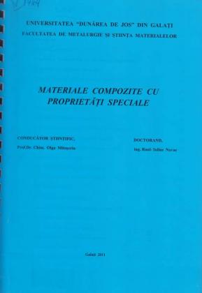 Cover for Materiale compozite cu proprietăţi speciale: teză de doctorat