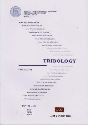 Cover for The Annals of „Dunarea de Jos” University of Galati.  Fascicle VIII, Tribology: Issue 2 (year XVI), 2010