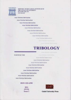 Cover for The Annals of „Dunarea de Jos” University of Galati.  Fascicle VIII, Tribology: Issue 1 (year XVII), 2011