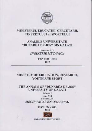 Cover for Analele Universității „Dunărea de Jos” din Galați,  Fascicula XIV, Inginerie mecanică: Volume II, Issue XVI, Galati University Press, 2010