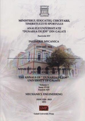 Cover for Analele Universității „Dunărea de Jos” din Galați,  Fascicula XIV, Inginerie mecanică: Volume II, Issue XVI, Galati University Press, 2011