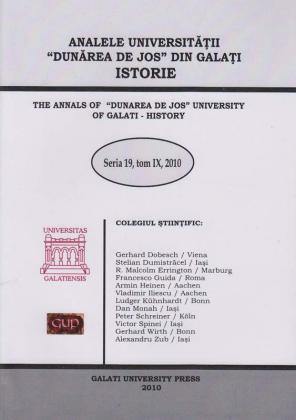 Cover for The Annals of „Dunarea de Jos” University of Galati, History: Seria 19, Tom IX, 2010