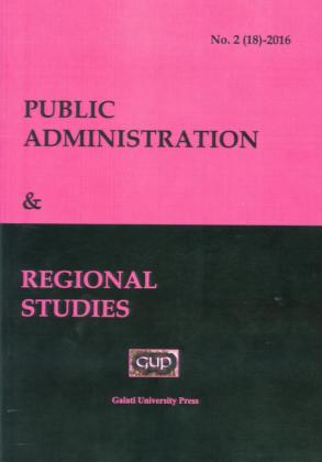 Cover for Public Administration and Regional Studies