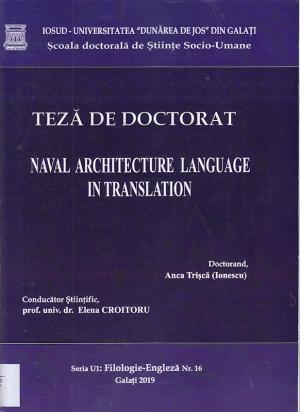 Cover for Limbajul arhitecturii navale în traducere: teză de doctorat