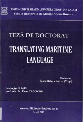 Cover for Limbajul maritim în traducere: teză de doctorat